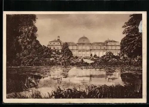 AK Poppelsdorf, Blick auf das Schloss, Ganzsache WHW Winterhilfswerk