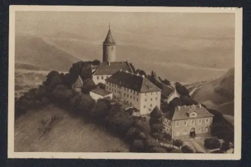 AK Kahla a. Saale, Blick zur Leuchtenburg, Ganzsache WHW Winterhilfswerk