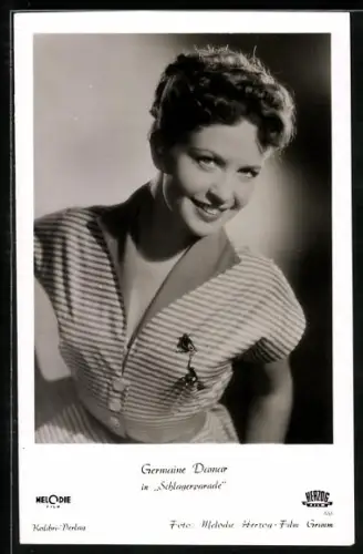 AK Schauspielerin Germaine Damar in dem Film Schlagerparade