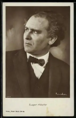 AK Schauspieler Eugen Klöpfer zur Seite blickend