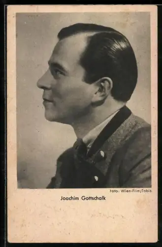 AK Schauspieler Joachim Gottschalk im Seitenporträt