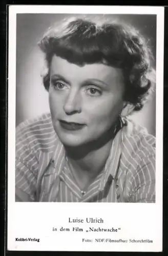 AK Schauspielerin Luise Ulrich in Nachtwache
