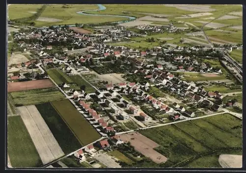 AK Rethem /Aller, Luftaufnahme des Ortes
