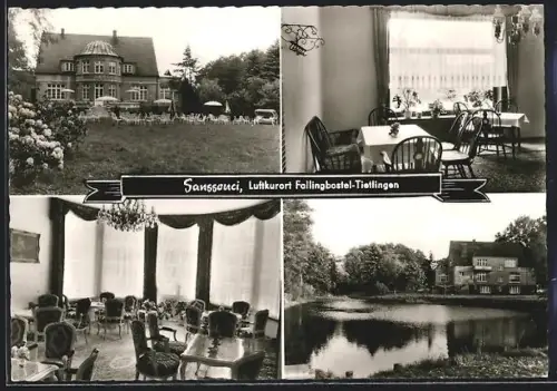 AK Fallingbostel-Tietlingen, Sanssouci Hotel Café Restaurant, Inh. G. u. M. Uecker