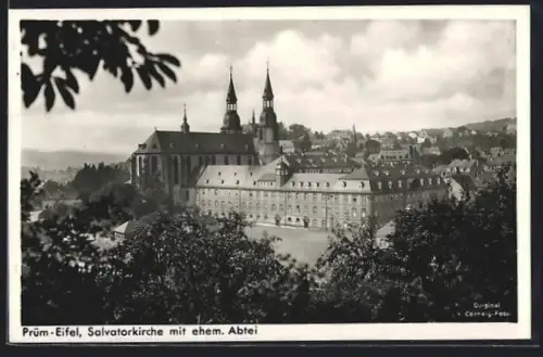 AK Prüm /Eifel, Salvatorkirche mit ehem. Abtei