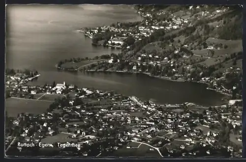 AK Rottach-Egern, Blick auf den Tegernsee
