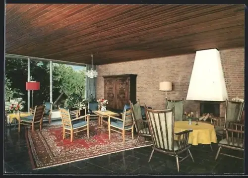 AK Fallingbostel /Lüneburger Heide, Kurparksanatorium, Inh. Fam. S. u. V. Halsig