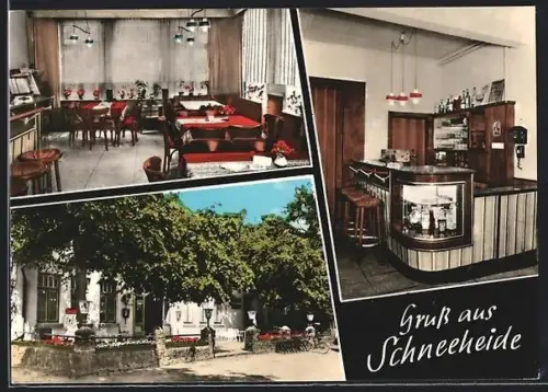 AK Schneeheide, Gasthaus Krug zur Schneeheide, Inh. T. Widdau