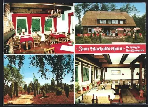 AK Uetzingen, Restaurant und Café Zum Wacholderhain, Bes. R. Kieckbusch, Lönsgrab
