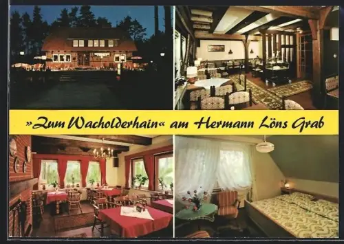 AK Bomlitz /Uetzingen, Gasthaus Zum Wacholderhain am Hermann Löns Grab, Inh. R. Kieckbusch