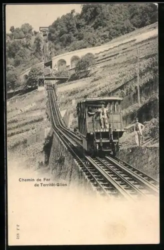 AK Bergbahn zwischen Territe und Glion