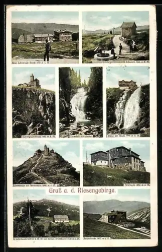 AK Spindlerbaude und Rennerbaude im Riesengebirge