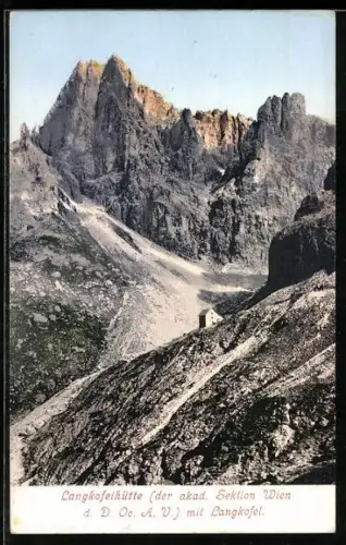 AK Langkofelhütte, Berghütte mit Langkofel