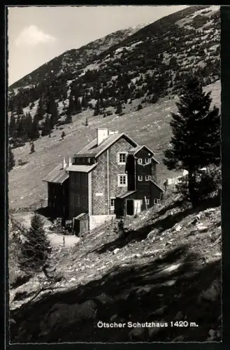 AK Ötscher Schutzhaus, Berghütte mit Umgebung