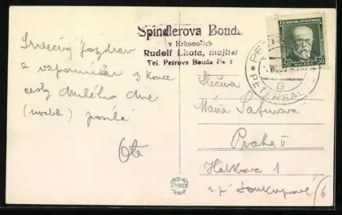 AK Spindlerbaude im Riesengebirge, Panorama