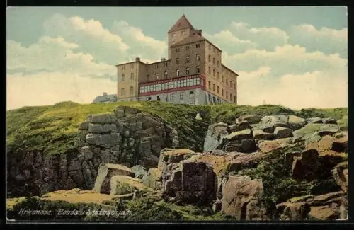 AK Schneegrubenbaude, Baude und Felsformation