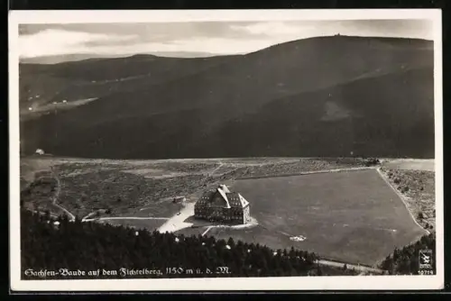 AK Oberwiesenthal, Sachsen-Baude auf dem Fichtelberg