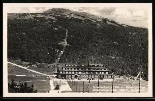 AK Spindlerbaude /Riesengebirge, Ansicht aus der Vogelschau