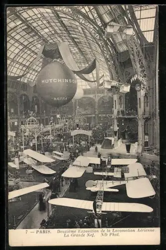 AK Paris, Exposition de la Locomotion Aérienne, La Grande Nef