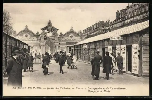 AK Paris, XIe Foire de Paris, Jardin des Tuileries