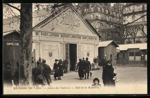 AK Paris, XIe Foire de Paris, Jardin des Tuileries, Hall de la Bijouterie
