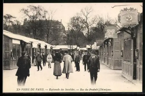 AK Paris, XIe Foire de Paris, Esplanade des Invalides