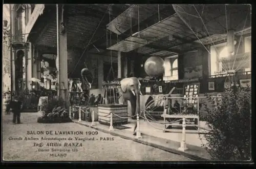 AK Paris, Salon de L`Aviation 1909