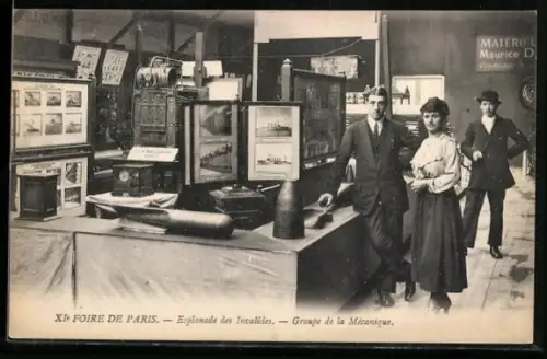 AK Paris, XIe Foire de Paris, Esplanade des Invalides, Groupe de la Mecanique