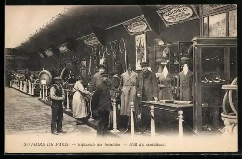 AK Paris, XIe Foire de Paris, Esplanade des Invalides, Hall du caoutchouc