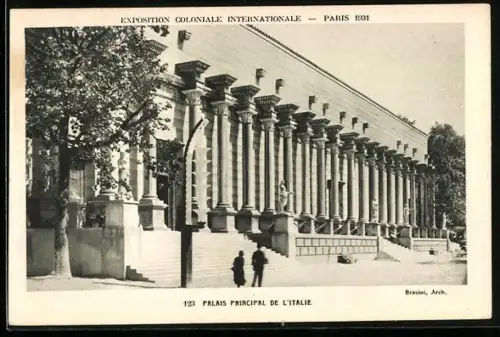 AK Paris, Exposition Coloniale Internationale 1931, Palais Principal de L`Italie