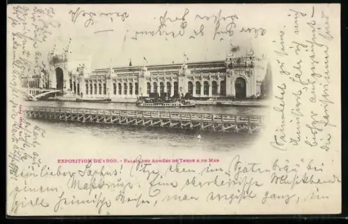 AK Paris, Exposition de 1900, Palais des Armens de Terre & de Mer