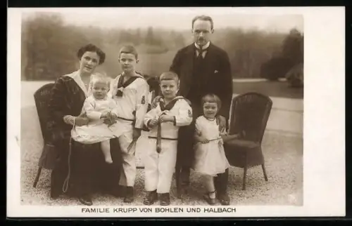 AK Portrait der Familie Krupp von Bohlen & Halbach