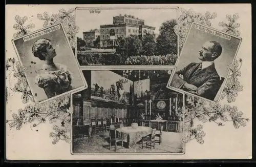 AK Berta und Gustav Krupp v. Bohlen-Halbach, Villa Hügel