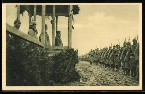 AK Feldmarschall Erzherzog Friedrich von Österreich bei der Deutschen Südarmee Dezember 1915