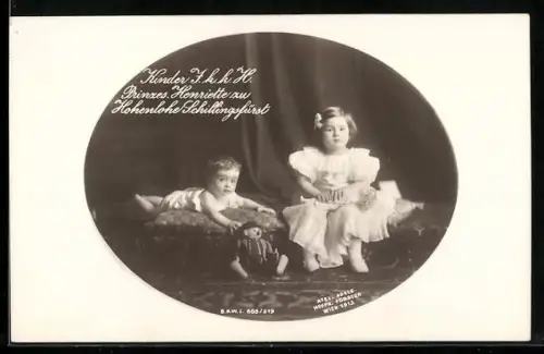 AK Prinzessin Henriette zu Hohenlohe Schillingsfürst