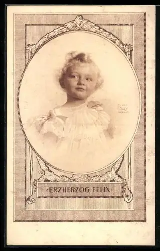 AK Kinderportrait Erzherzog Felix von Österreich