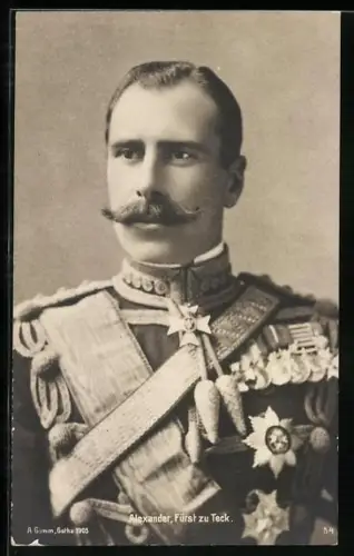 AK Alexander, Fürst zu Teck in Gala-Uniform