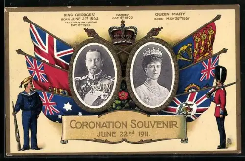 AK King George V. & Queen Mary von England, Coronation 1911