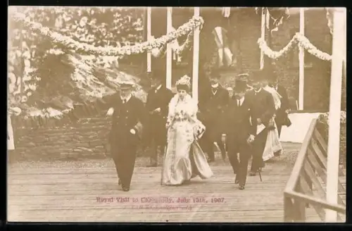 AK Königliches Paar von England, 1907