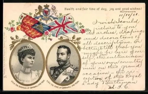 Lithographie The Duchess and the Duke of Cornwall and York