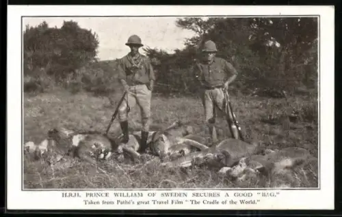 AK H.R.H. Prince William of Sweden secures a good bag