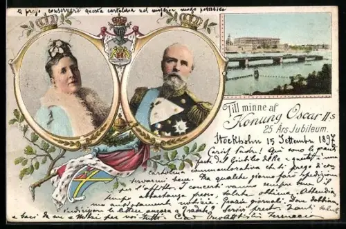 AK König Oscar II. von Schweden, Erinnerung an das 25-jährige Thronjubiläum 1897