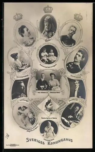 AK Mitglieder des Königshauses von Schweden, Prins Wilhelm och Prinsessan Maria