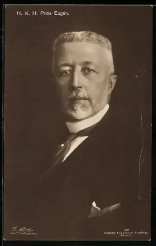AK Prins Eugen von Schweden im eleganten Jackett