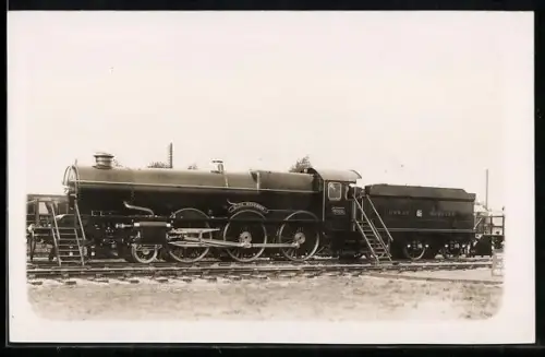 Foto-AK Britische Lokomotive Nr. 6029 King Stephen der Great Western mit Tender, englische Eisenbahn