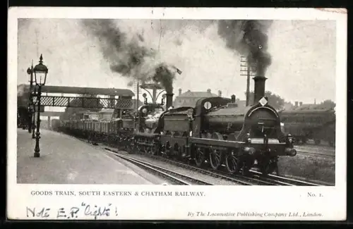 AK Goods Train, South Eastern & Chatham Railway, englische Eisenbahn