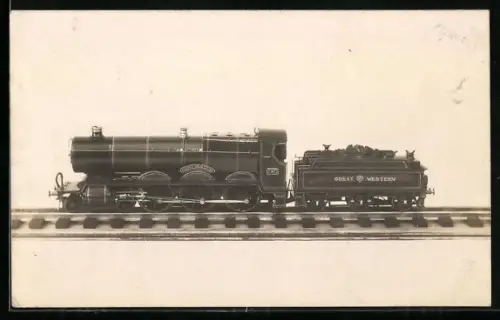 AK Britische Lokomotive Nr. 2921 Saint Dunstan der Great Western Railway mit Kohlentender, englische Eisenbahn