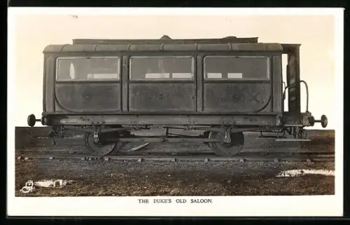AK The Dukes old saloon, 1865, englische Eisenbahn