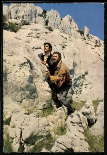 AK Winnetou I. Teil, Mario Adorf, Santer und seine Bande suchen noch immer das Gold...