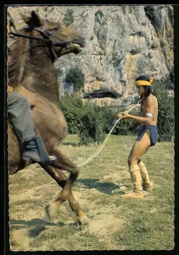 AK Karl May Film Winnetou 1. Teil, Filmszene